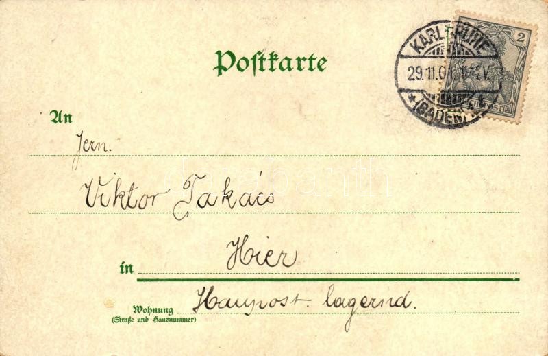 Mainz, Brücke / bridge, litho - Image 2