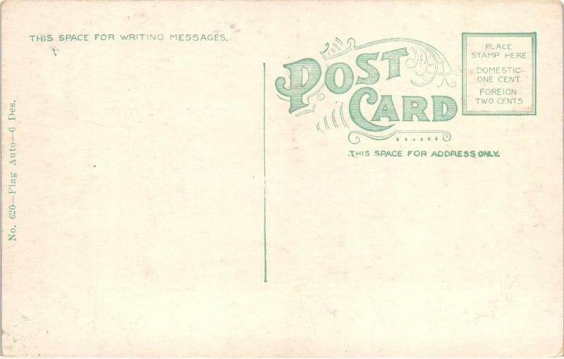 Held up on the road at Searsport; romantic early automobile-era postcard - Image 2