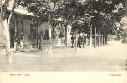 Piliscsaba, Északi tábor őrség; Kriston József kiadása (EK)