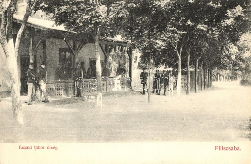 Piliscsaba, Északi tábor őrség; Kriston József kiadása (EK)
