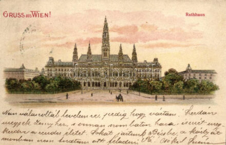 1899 Vienna, Wien I. Rathaus / town hall, litho