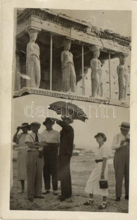 Athens, Caryatides, group trick photo