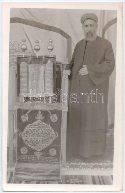 Sephardic Rabbi with Torah, Judaica, photo (EK)