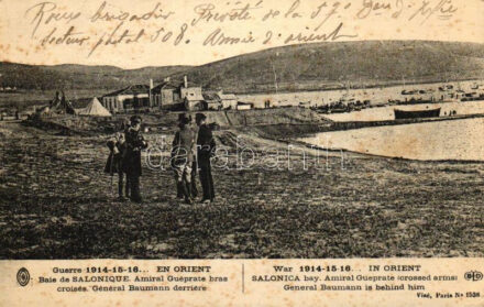 Thessaloniki, Salonica; Admiral Gueprate, General Baumann (cut)