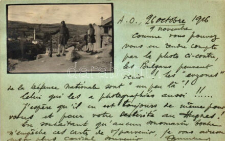 1916 Evzone, glued photo