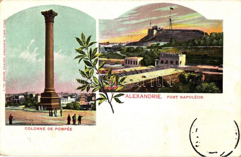 Alexandria, Alexandrie; Fort Napoleon, Pompee column