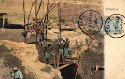 Chadouf, Shadoof; Egyptian folklore, well sweep (wet damage)