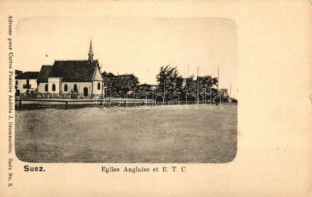 Suez, English church, square (small tear)