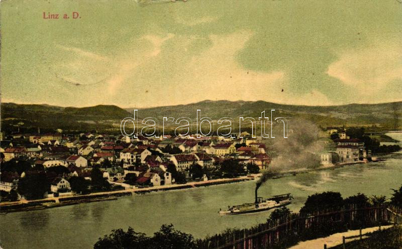 Linz a. Donau, steamship (small tear)