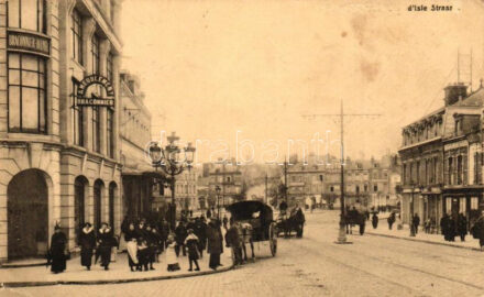 Saint-Quentin, d'Isle Strasse / street, shop of Braconnier-Delmer (EK)