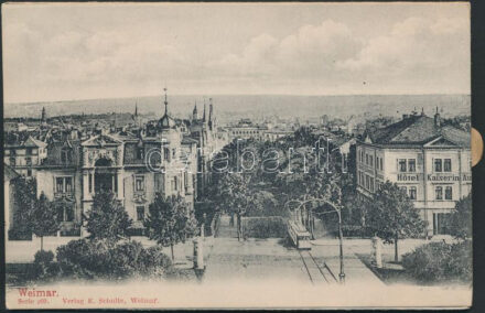 Weimar, Verlag E. Schulte / postcard with pull-out leporello