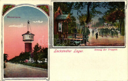 Lockstedter Lager, Wasserturm, Einzug der Truppen / military barracks Art Nouveau