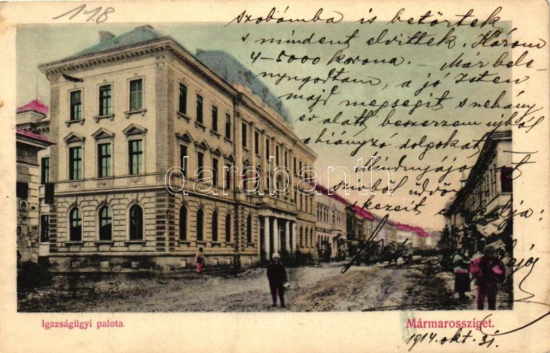 Máramarossziget, Sighetu Marmatiei; Igazságügyi palota / Palace of Justice (EK)