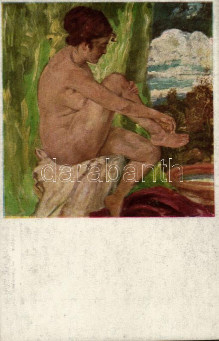 Susanne / Erotic nude art postcard s: Magyar-Mannheimer