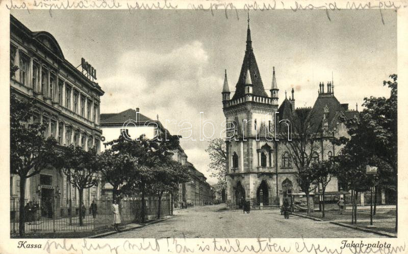 Kassa, Kosice; Jakab palota, Európa szálloda / palace, hotel (EK)