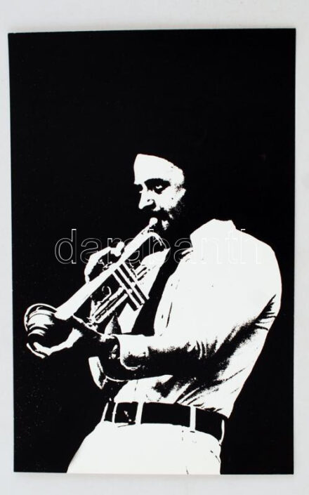 cca 1970 Magyar Alfréd: Szóló, feliratozott vintage fotóművészeti alkotás, 38x25 cm