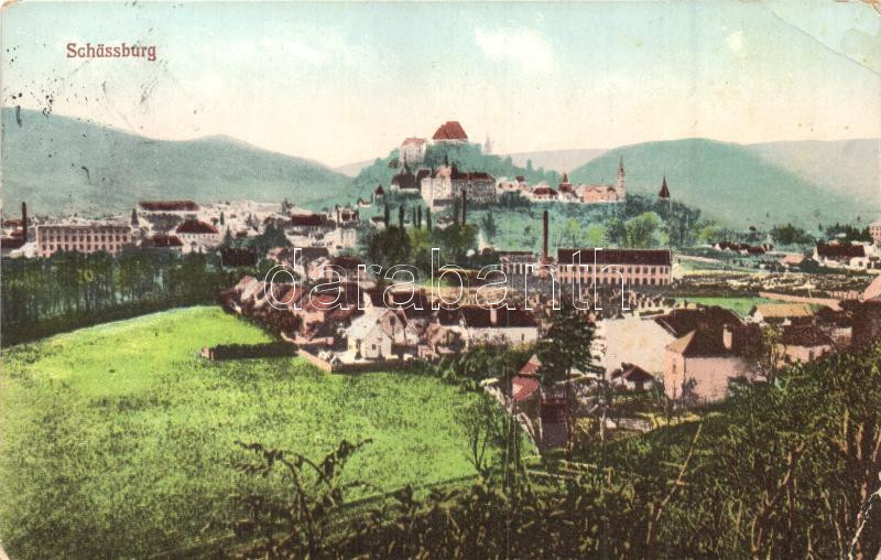 Segesvár, Schässburg, Sighisoara; látkép / general view (EK)