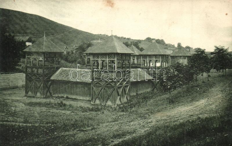 Báznafürdő, Bad Baassen, Baile Bazna; Iszapfürdő, Franz Wendler kiadása / Schlammbad / mud spa (vágott / cut)