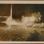 1938 Ünnepség Budapesten a Felvidék visszacsatolása alkalmából. Francia sajtófotó 18x12 cm