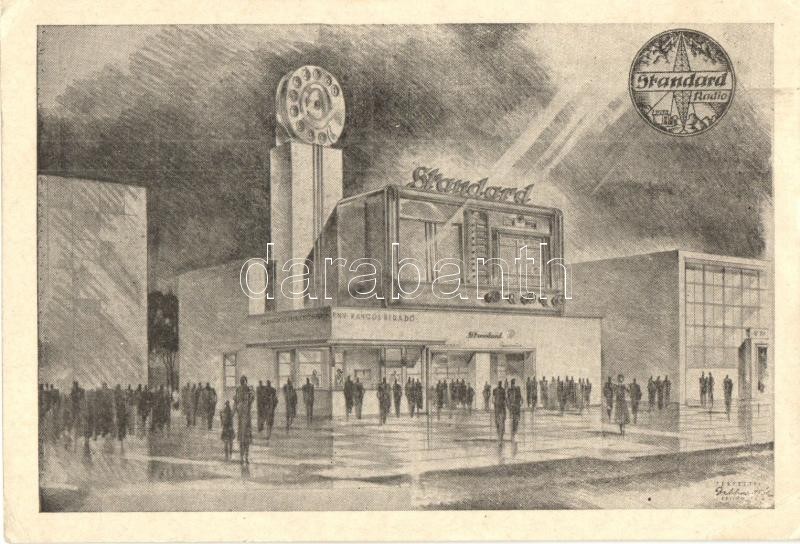 1940 Budapest, Nemzetközi Vásár, Standard Rádió pavilonja / Pavilion of Standard Radio on the International Fair, advertisement (EK)