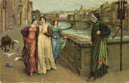 Dante und Beatrice. litho s: H. Holiday (EK)