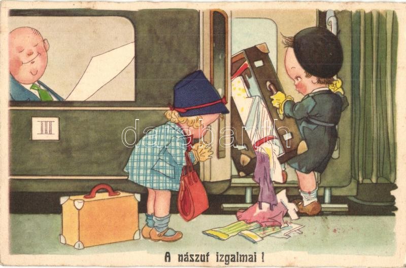 A nászút izgalmai! / Children humour. Amag 0434.