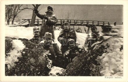 Kárpáti lesben. Az Érdekes Újság kiadása / WWI K.u.k. military, soldiers in Carpathia