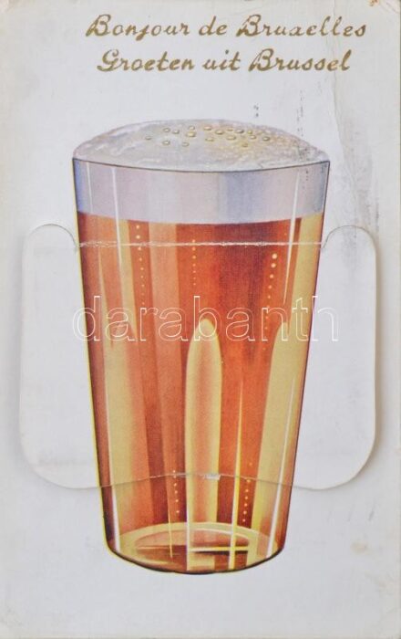Bonjour de Bruxelles / Greetings from Brussels! beer leporellocard (fa)