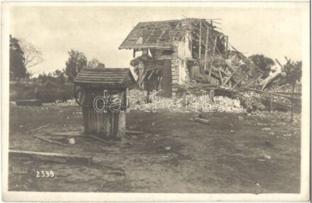 1916 Zerstörtes Jägerhaus bei Nisko / WWI K.u.k. military, destroyed hunting house near Nisko, Poland