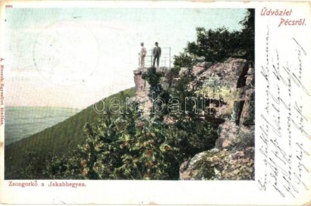 Pécs, Zsongorkő a Jakabhegyen, kiadja a Mecsek Egyesület