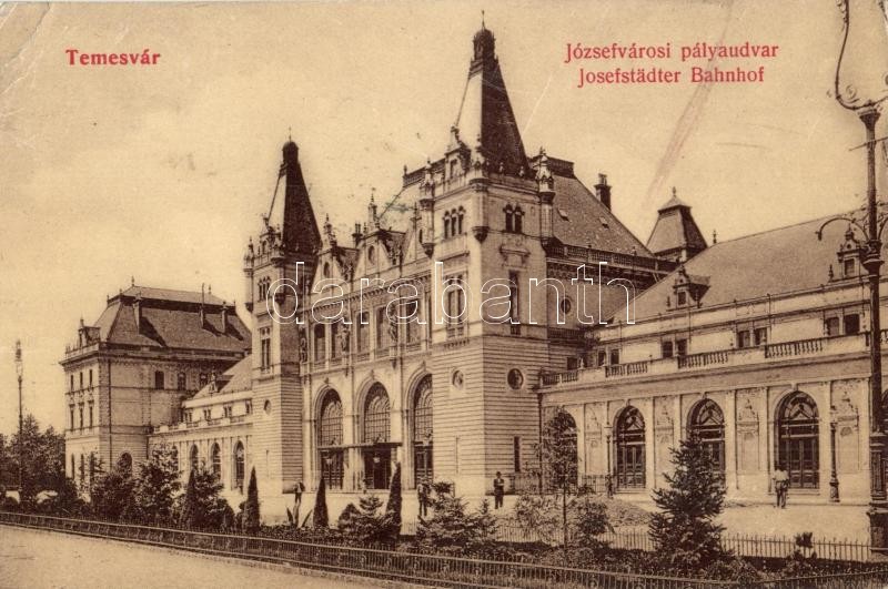 Temesvár, Timisoara; Józsefvárosi vasútállomás / railway station / Bahnhof (EK)