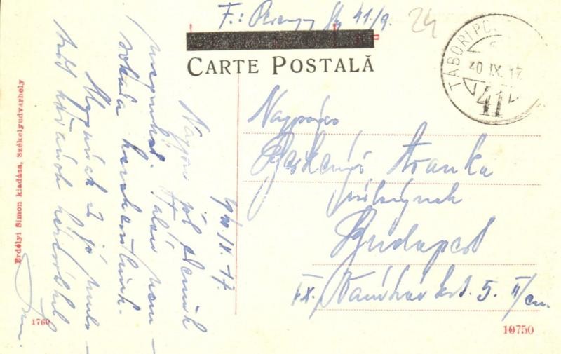 Székelyudvarhely, Odorheiu Secuiesc; Magy. kir. Állami Főreáliskola. Erdélyi Simon kiadása / Liceul St. O. Iosif / school - Image 2