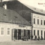 1911 Óradna, Alt-Rodna, Rodna; Fő tér, Karácsonyi János üzlete, Goldmann József kiadása / main square with shop