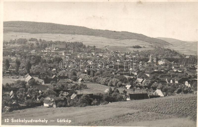 Székelyudvarhely, Odorheiu Secuiesc; látkép / general view