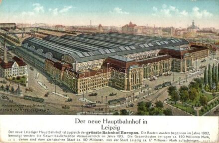 Leipzig, Der neue Hauptbahnhof, grösste Bahnhof Europas / new main railway station, biggest station in Europe s: Georg Hertel