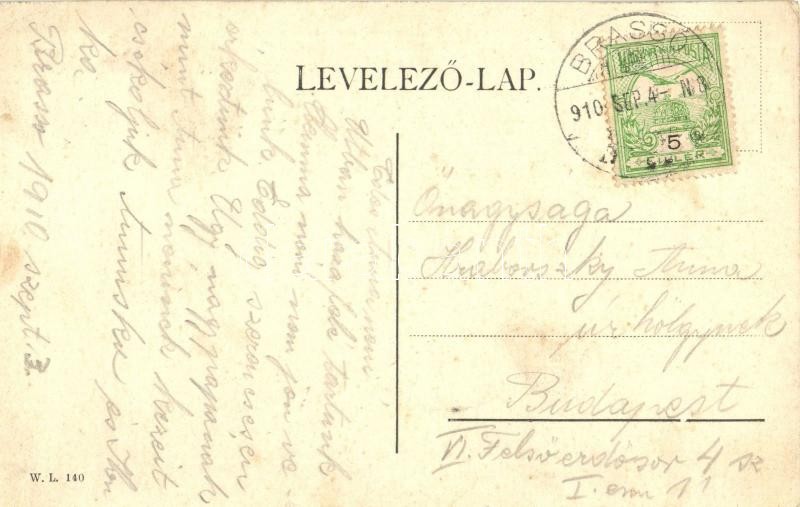 1910 Brassó, Kronstadt, Brasov; látkép. W. L. 140. / general view (EK) - Image 2