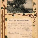 1901 Segesvár, Schässburg, Sighisoara; Villa Franca. Fritz Teutsch Art Nouveau, litho