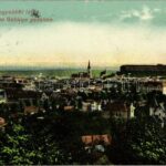 Pozsony, Pressburg, Bratislava; a hegyekből látva / view from the mountains