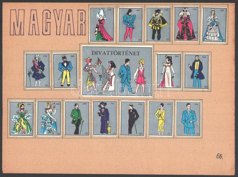 Gyufacimke sor papírra ragasztva (3 ív) - Image 3