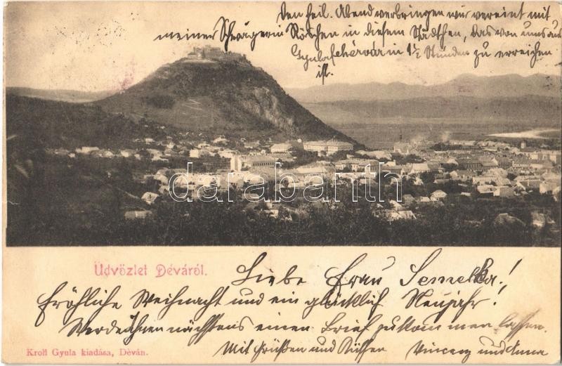 1902 Déva, vár. Kroll Gyula kiadása / castle