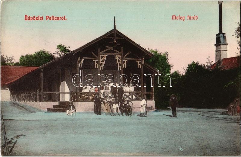 Palics, Palic; meleg fürdő. Özv. Krausz Árminné kiadása 553. / spa