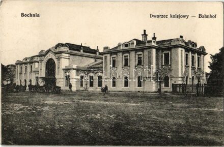 Bochnia, Salzberg; Dworzec kolejowy / Bahnhof / railway station (EK)