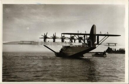 Riesenflugschiff 'Do X' mit 12 Motoren. Gebr. Metz Kunstanstalt / German Dornier Do X largest, heaviest, and most powerful flying boat