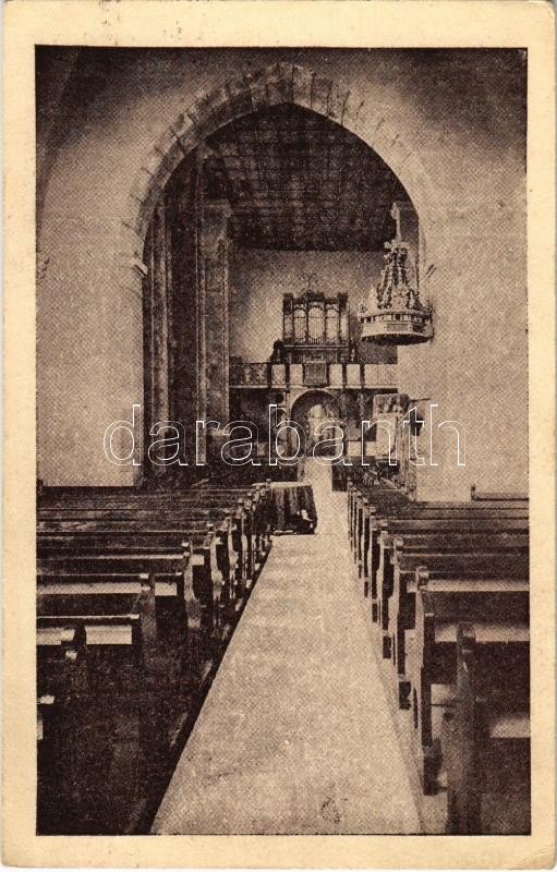 Dés, Dej; Református templom, belső / Biserica Reformata / Calvinist church, interior (EK)