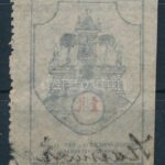 1910 Szatmárnémeti anyakönyvi kivonati díjbélyeg 1K 1a típus (50 000) / 1910 Satu Mare birth document fiscal stamp - Image 2