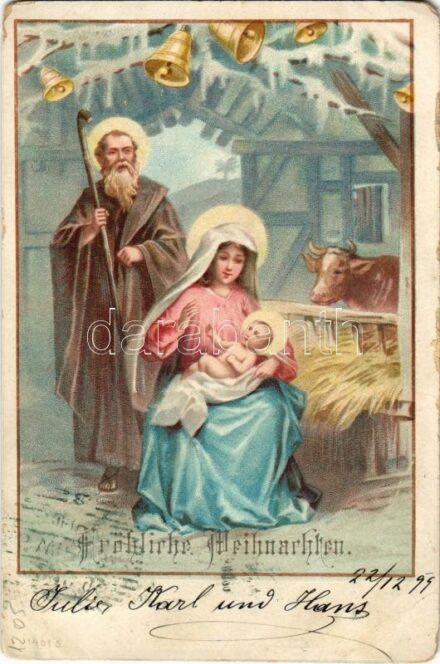 1899 Fröhliche Weihnachten! / Christmas greeting, litho (EB)