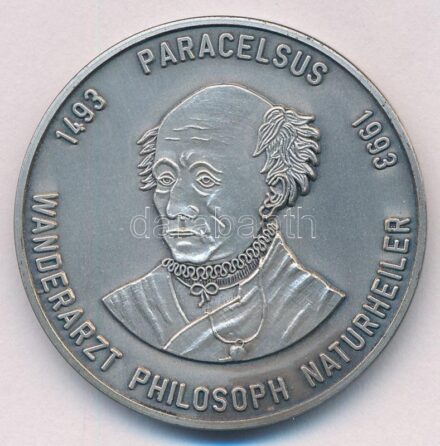 Németország DN 'Paracelsus' ezüstpatinázott Br emlékérem (40mm) T:1-,2