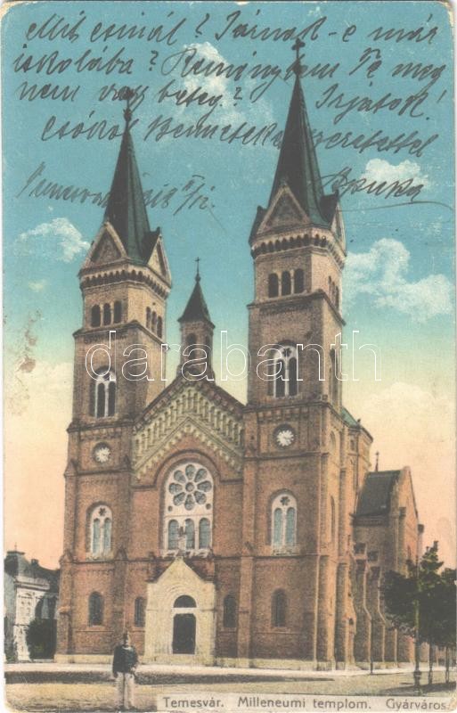 Temesvár, Timisoara; Gyárváros, Millenniumi templom / church (EK)
