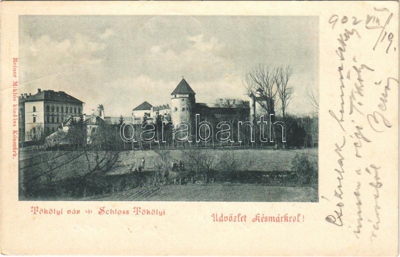 1902 Késmárk, Kezmarok; Tököly vár. Reiner Miklós kiadása / castle