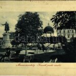 1910 Marosvásárhely, Targu Mures; Kossuth park. W. L. Bp. 6417. / park, monument (EK)